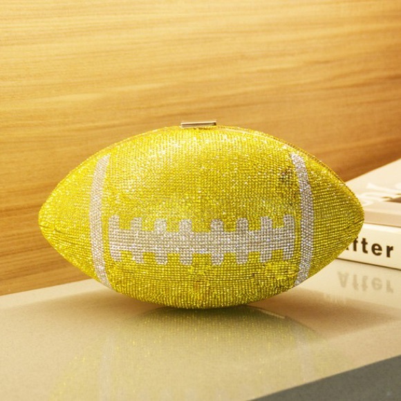 Raider Black & Silver Rhinestone Embellished Football Lover Purse - Picture 11 of 11